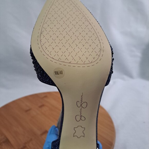 Jessica Simpson Accile Pointed Toe Pump Navy Blue Size 9M NWOT - Picture 10 of 10